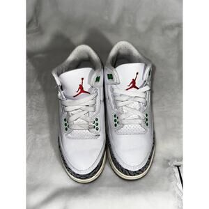 Air Jordan 3 Retro Women’s Sneakers – White/Green/Red “Lucky Green” Style